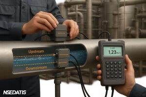 فلومتر التراسونیک پرتابل- portable ultrasonic flow meter