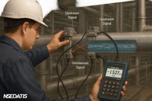 فلومتر التراسونیک پرتابل- portable ultrasonic flow meter