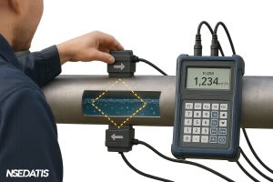 فلومتر التراسونیک پرتابل- portable ultrasonic flow meter