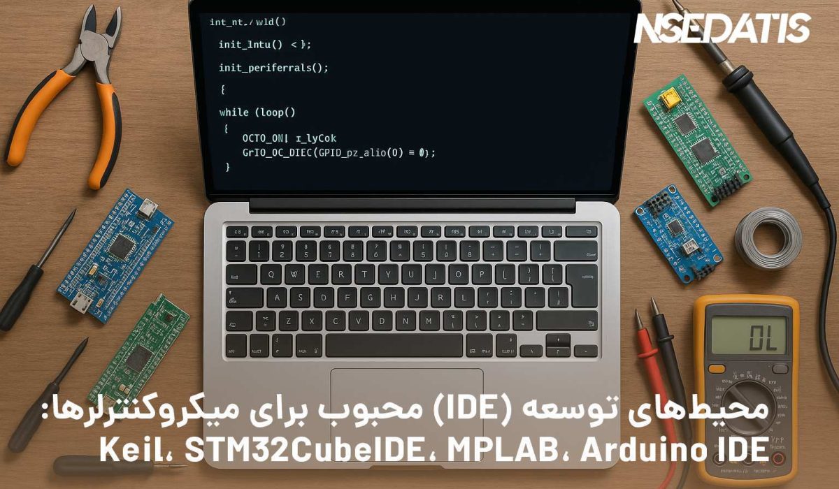 معرفی محیط توسعه مناسب و مقایسه IDE میکروکنترلرهای محبوب مثل Keil، STM32CubeIDE، MPLAB و Arduino IDE برای پروژه‌های صنعتی و آموزشی | داتیس الکترونیک