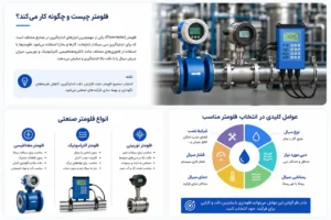 راهنمای کامل انتخاب فلومتر صنعتی | ابزار هوشمند انتخاب فلومتر داتیس
